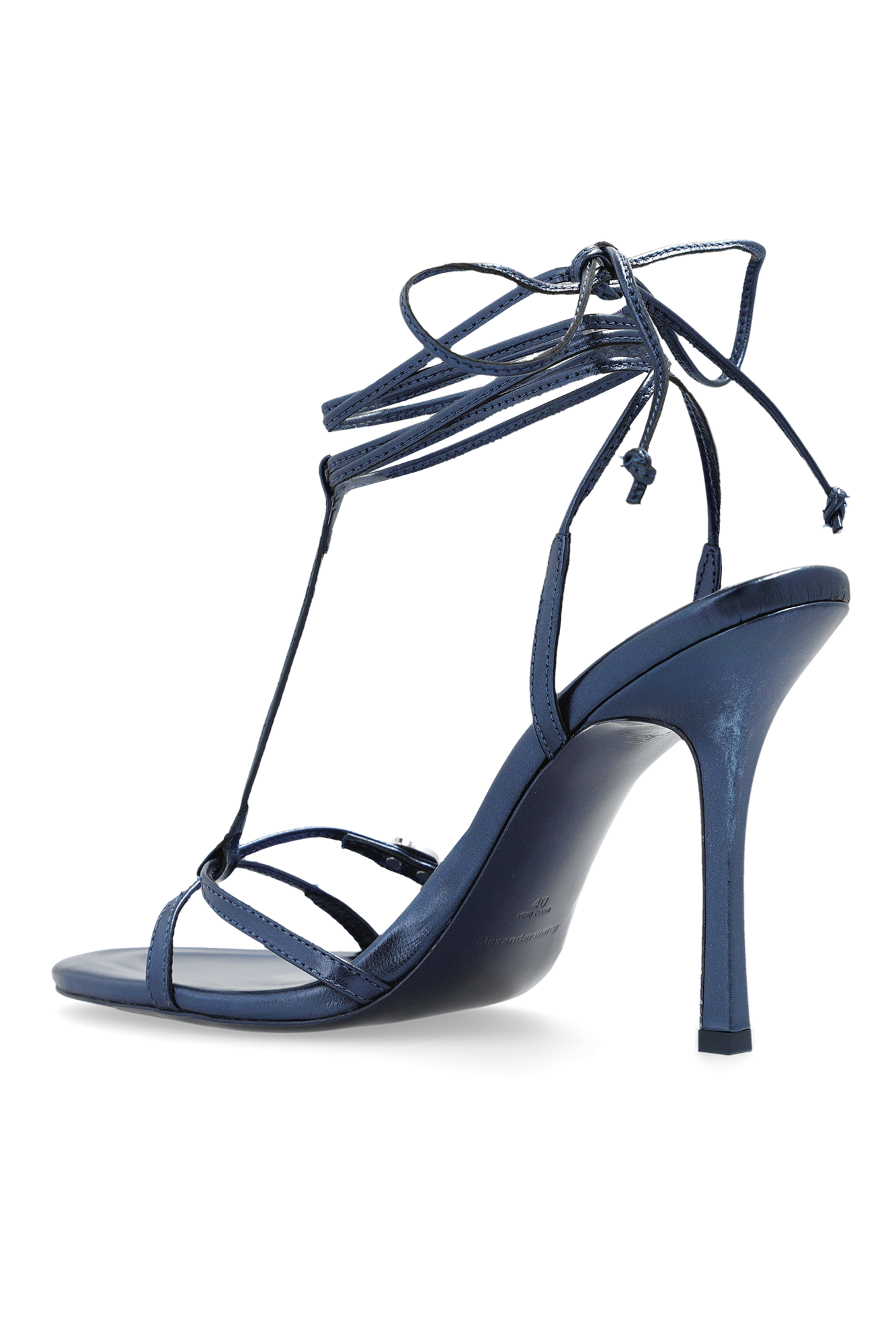 Navy strappy clearance heeled sandals